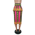 Bodycon Floral Peplum African Fashion Classy Printed Lady Pencil Skirt